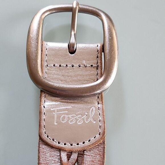 Fossil Braided Leather Belt - Picture 5 of 8